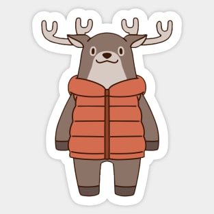 Stag with vest Sticker